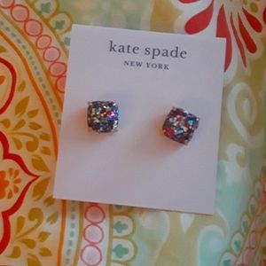 NWT Kate Spade glitter earrings